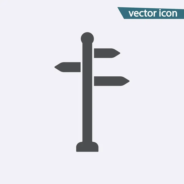 Flechas directas vector icono. Símbolo de dirección plana aislado sobre fondo blanco. Conce de Internet de moda — Archivo Imágenes Vectoriales