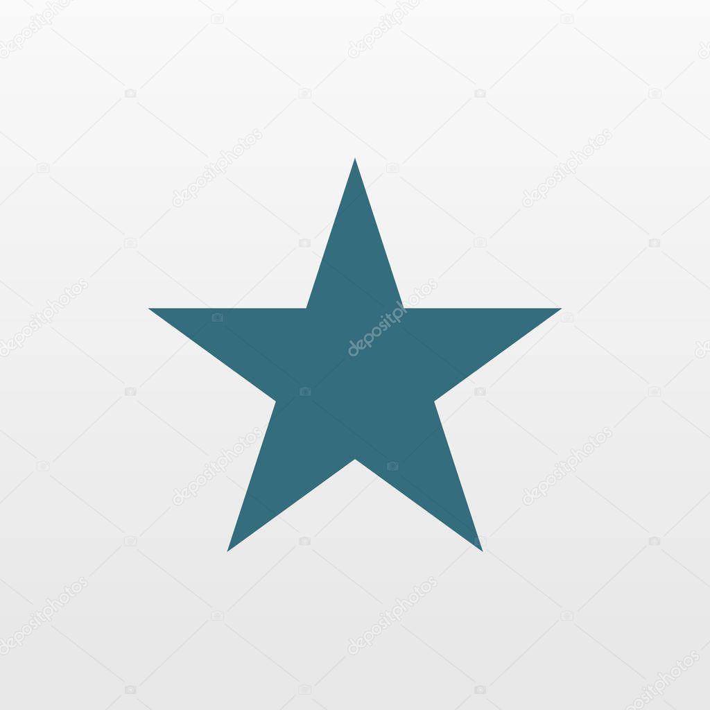 Star icon isolated on background. Modern simple sparkle flat sign. Business, internet concept. Trend