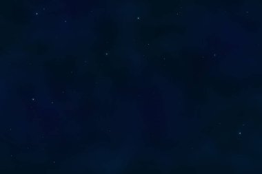 Karanlık yıldızlı gökyüzü, gece arka plan. Closeup ay ve yıldız ışığı efekti. Koyu mavi uzay parlayan yıldızları