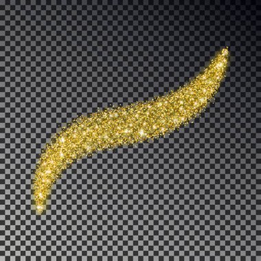 Glitter Parlatıcı ışık dalga koyu arka plan üzerinde izole. Vektör kızdırma stardust etkisi. Sihirli ışıltılı 