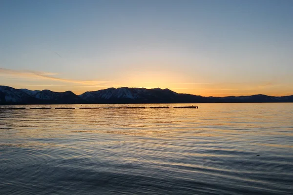 Vue Lac Tahoe Depuis Plage — Photo