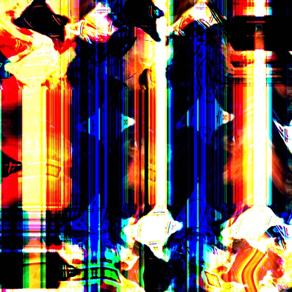 Brillantes Salpicaduras Artísticas Con Textura Color Abstracto Patrón Futurista Moderno — Foto de Stock