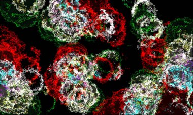 Color background design. Abstract background with shapes. Cool background design for posters.