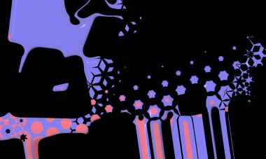 Renklerin, dokuların ve ilginç desenlerin mükemmel bir karışımı ile arkaplan