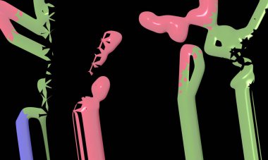 Renklerin, dokuların ve ilginç desenlerin mükemmel bir karışımı ile arkaplan