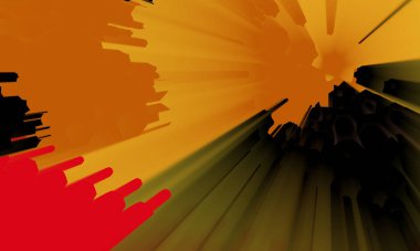 illustration of colorful decorative texture painting. Vibrant paint pattern backdrop