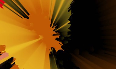 illustration of colorful decorative texture painting. Vibrant paint pattern backdrop