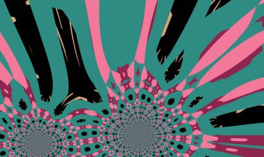 illustration of colorful decorative texture painting. Vibrant paint pattern backdrop