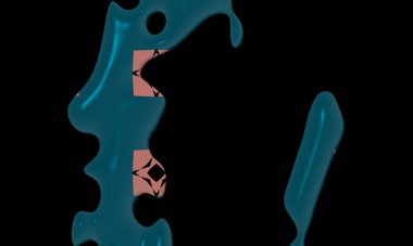 illustration of colorful decorative texture painting. Vibrant paint pattern backdrop