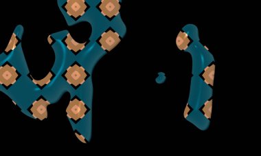 illustration of colorful decorative texture painting. Vibrant paint pattern backdrop