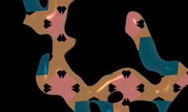 illustration of colorful decorative texture painting. Vibrant paint pattern backdrop