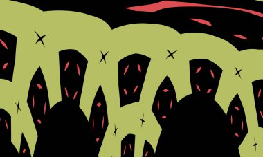 illustration of colorful decorative texture painting. Vibrant paint pattern backdrop