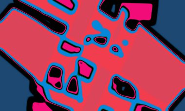 illustration of colorful decorative texture painting. Vibrant paint pattern backdrop