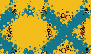 illustration of colorful decorative texture painting. Vibrant paint pattern backdrop