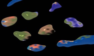 Renklerin, dokuların ve ilginç desenlerin mükemmel bir karışımı ile arkaplan