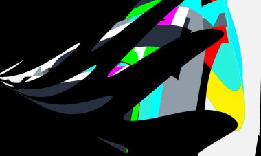 Color background design. Abstract background with shapes. Cool background design for posters.