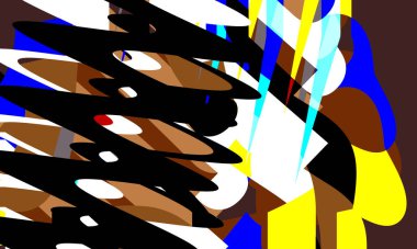 Tasarım için renkli soyut psikedelik sanat dokusu arkaplanı.