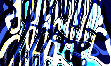 Tasarım için renkli soyut psikedelik sanat dokusu arkaplanı.