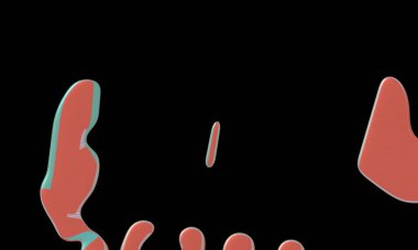 Tasarım için renkli soyut psikedelik sanat dokusu arkaplanı.