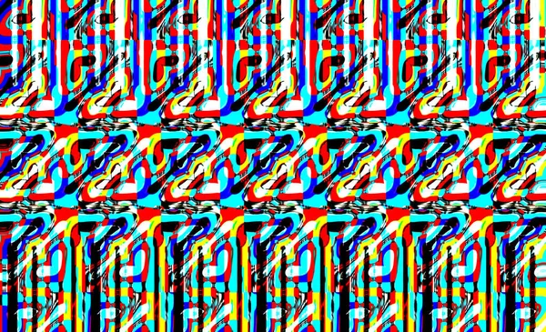 Kleurrijke Abstracte Psychedelische Kunst Textuur Achtergrond Voor Design — Stockfoto