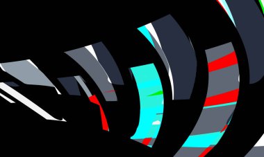 Tasarım için renkli soyut psikedelik sanat dokusu arkaplanı.