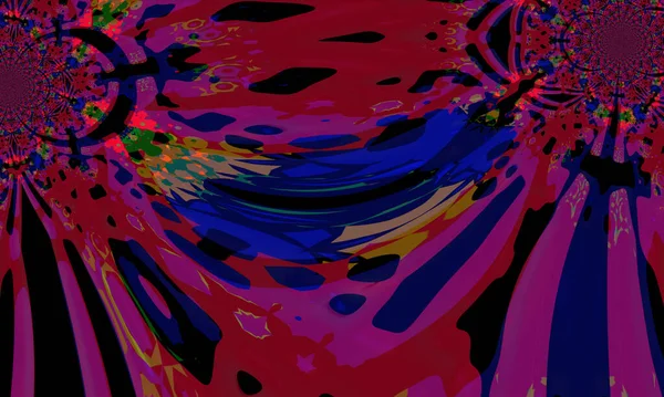 Bright Artistic Splashes Abstract Color Texture Modern Futuristic Pattern Dynamic — ストック写真