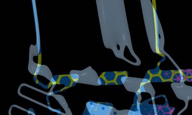 Bright artistic splashes with abstract color texture. Modern futuristic pattern. dynamic background