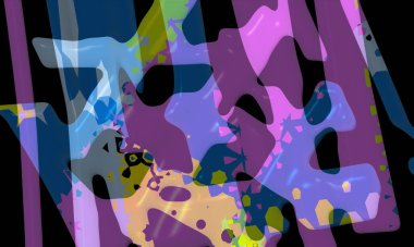 Bright artistic splashes with abstract color texture. Modern futuristic pattern. dynamic background