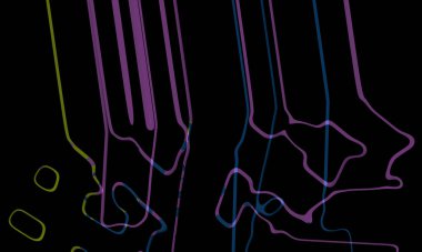 Bright artistic splashes with abstract color texture. Modern futuristic pattern. dynamic background