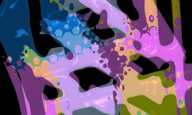 Bright artistic splashes with abstract color texture. Modern futuristic pattern. dynamic background