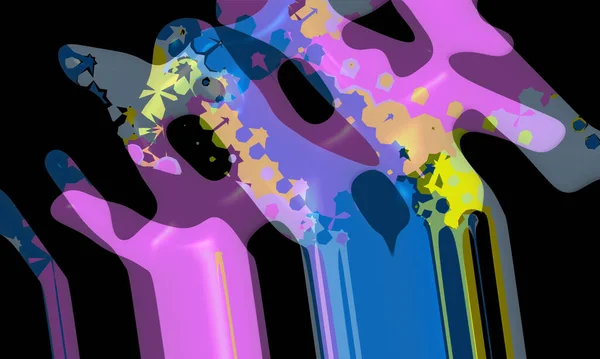 Lichteffekte Neonlicht Festliche Dekoration Bunte Abstrakte Hintergrund — Stockfoto