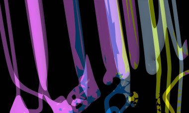 Light effects. Neon glow. Festive decoration. Colorful abstract background