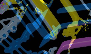 Light effects. Neon glow. Festive decoration. Colorful abstract background