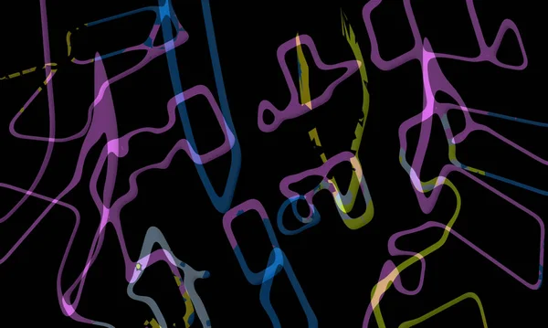 Efekty Świetlne Neonowy Blask Świąteczna Dekoracja Kolorowe Abstrakcyjne Tło — Zdjęcie stockowe