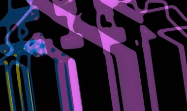 Light effects. Neon glow. Festive decoration. Colorful abstract background