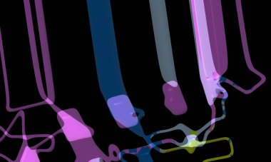 Light effects. Neon glow. Festive decoration. Colorful abstract background