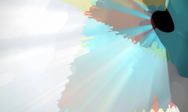 Light effects. Neon glow. Festive decoration. Colorful abstract background
