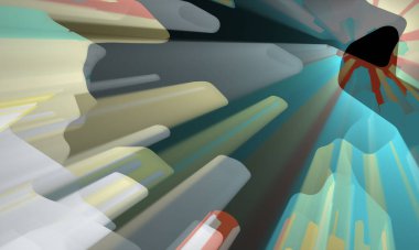 Light effects. Neon glow. Festive decoration. Colorful abstract background