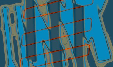 illustration of colorful decorative texture painting. Vibrant paint pattern backdrop