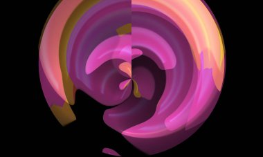 illustration of colorful decorative texture painting. Vibrant paint pattern backdrop