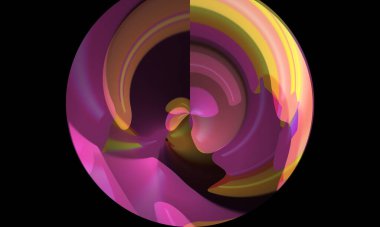 illustration of colorful decorative texture painting. Vibrant paint pattern backdrop