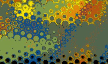 Renklerin, dokuların ve ilginç desenlerin mükemmel bir karışımı ile arkaplan