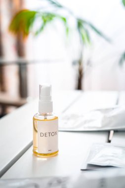 Spa yüz, saç, vücut yağı, tedavi yaşlanma anti temizleyici. Güzellik sektörünün, marka mockup, paket tasarım şablonu. 