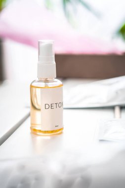 Spa yüz, saç, vücut yağı, tedavi yaşlanma anti temizleyici. Güzellik sektörünün, marka mockup, paket tasarım şablonu. 