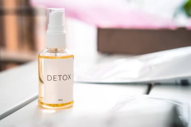 Spa yüz, saç, vücut yağı, tedavi yaşlanma anti temizleyici. Güzellik sektörünün, marka mockup, paket tasarım şablonu. 