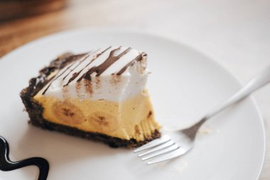 Çiğ vegan pasta, banoffee pasta