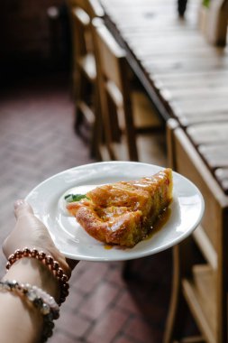 Kremaile sonbahar kabak pasta Dilim 