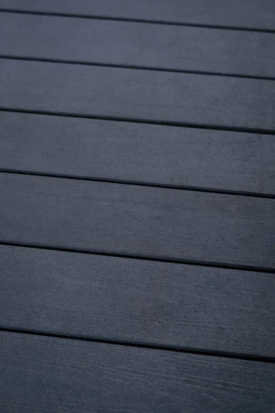 Dark gray hardwood floor wood planks background — Stock Photo, Image