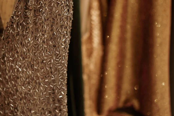 Luxurious gaun malam berkilau kain — Stok Foto