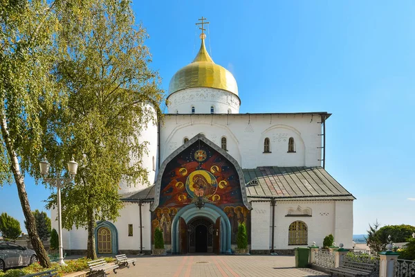 Religious Building Orthodox Christian Cathedral Golden Domes Trinity Cathedral Holy — Stock Photo, Image